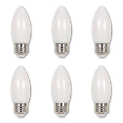 Westinghouse 60-Watt Equivalent B11 Dimmable Filament LED Light Bulb Soft White Light (6-Pack) - Super Arbor