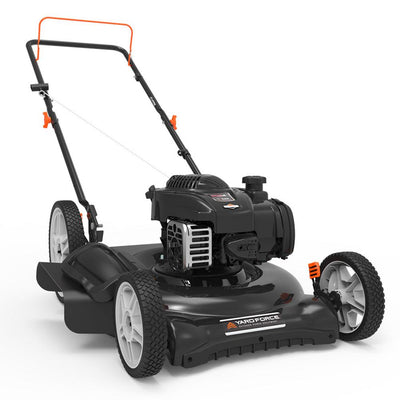 YARD FORCE 21 in. 140 cc 500e Series Briggs & Stratton Gas Walk Behind Push Mower with 2-in-1 Cutting System - Super Arbor