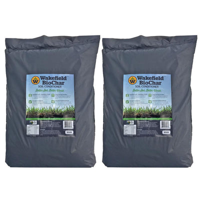 Wakefield 1 cu. ft. Bag Premium Biochar Organic Garden Soil Conditioner (2-Pack) - Super Arbor