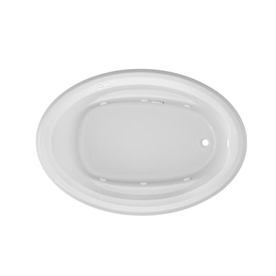 PROJECTA 60 in. x 42 in. Oval Drop-in Whirlpool Bathtub in White - Super Arbor