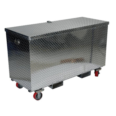 36 in. x 48 in. Aluminum Portable Tool Box with Casters and Fork Pocket - Super Arbor