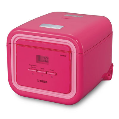 Micom 3-Cup Pink Rice Cooker with Tacook Cooking Plate - Super Arbor