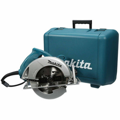 15 Amp 7-1/4 In. Corded Circular Saw with Large 56 degree Bevel Capacity, Dust Port, 24T blade and Hard Case - Super Arbor