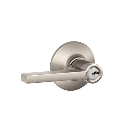 Latitude Satin Nickel Keyed Entry Door Lever - Super Arbor