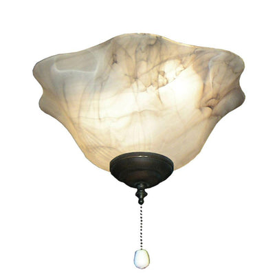 141 Mocha Bowl Oil Rubbed Bronze Ceiling Fan Light - Super Arbor
