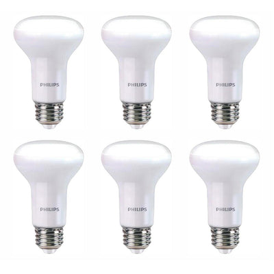 Philips 45-Watt Equivalent R20 Dimmable LED Energy Star Light Bulb Soft White with Warm Glow Light Effect (6-Pack) - Super Arbor