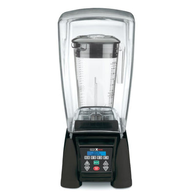 Xtreme 64 oz. 10-Speed Clear Blender Black with 3.5 HP, LCD Display, Programmable & Sound Enclosure - Super Arbor