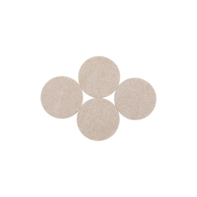 2 in. Heavy-Duty Self-Adhesive Beige Felt Pads (4-Pack) - Super Arbor