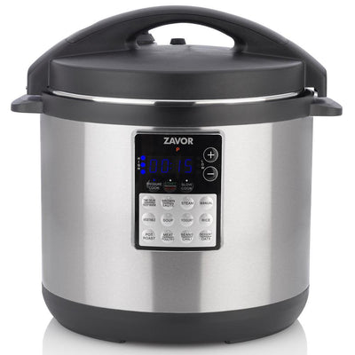 LUX EDGE 8 Qt. Stainless Steel Electric Pressure Cooker with Stainless Steel Cooking Pot - Super Arbor