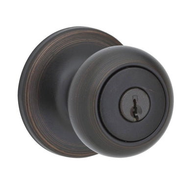 Cove Venetian Bronze Keyed Entry Door Knob - Super Arbor