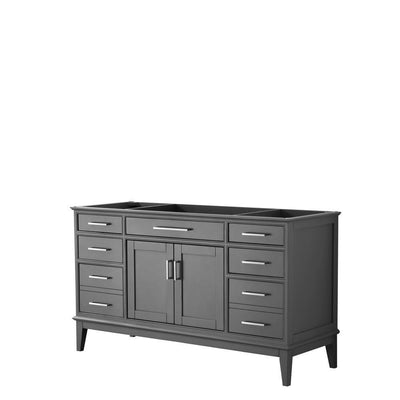 Margate 59 in. W x 21.5 in. D Bath Vanity Cabinet Only in Dark Gray