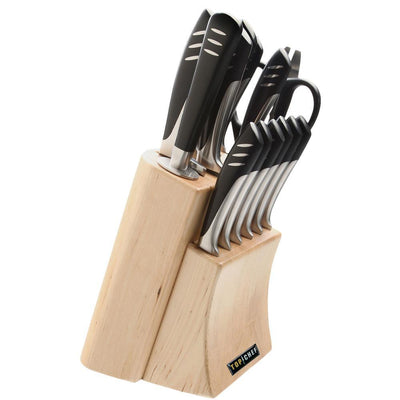 15-Piece Stainless Steel Knife Set - Super Arbor