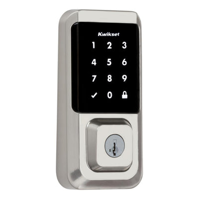HALO Satin Nickel Single-Cylinder Electronic Smart Lock Deadbolt Featuring SmartKey Security, Touchscreen and Wi-Fi - Super Arbor