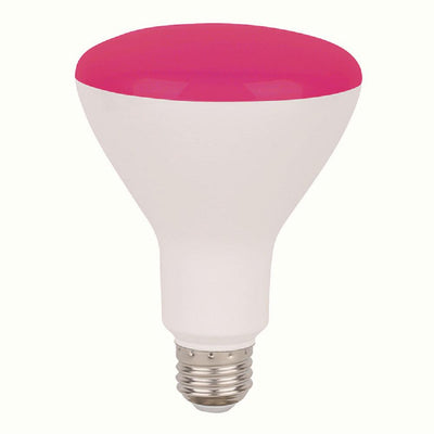 65-Watt Equivalent 8-Watt BR30 Dimmable LED Pink Light Bulb 80988 - Super Arbor