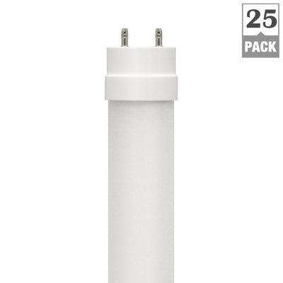 Euri Lighting 17-Watt 4 ft. Linear T8 Bypass Ballast LED Tube Light Bulb (25-Pack) - Super Arbor
