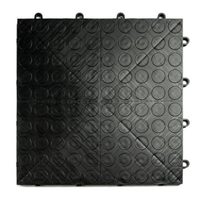 MotorDeck 12 in. x 12 in. Coin Black Modular Tile Garage Flooring (24-Pack)