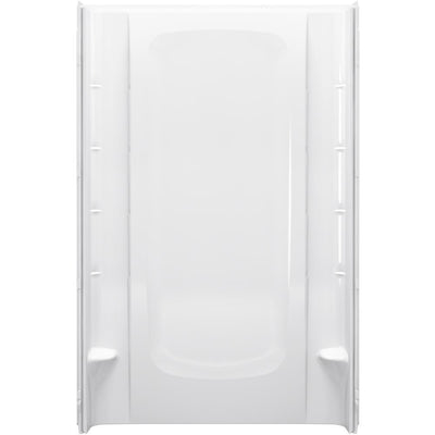 48 in. x 76 in. 1-Piece Direct-to-Stud Alcove Shower Back Wall in White - Super Arbor