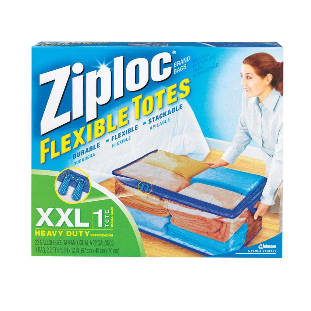 Ziploc 12 in. H X 26.4 in. W X 16 in. D Stackable Flexible Tote w