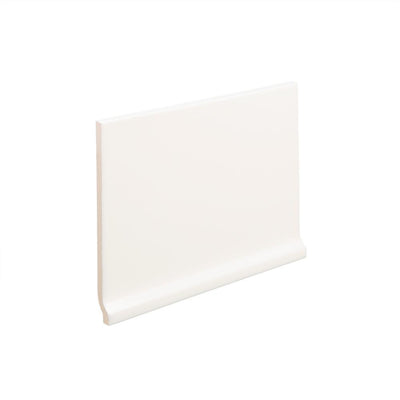 Emser Vogue White Cove Base Matte 5.98 in. x 7.83 in. Ceramic Wall Tile (0.33 sq. ft.) - Super Arbor