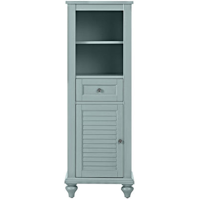 Hamilton 18 in. W x 53 in. H x 14 in. D Bathroom Linen Storage Cabinet in Sea Glass - Super Arbor