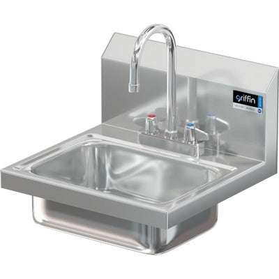 14 x 10 x 5 Handsink With Deck Faucet - Super Arbor