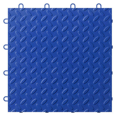 Gladiator 1 ft. x 1 ft. Blue Polypropylene Garage Flooring Tile (24-Pack)