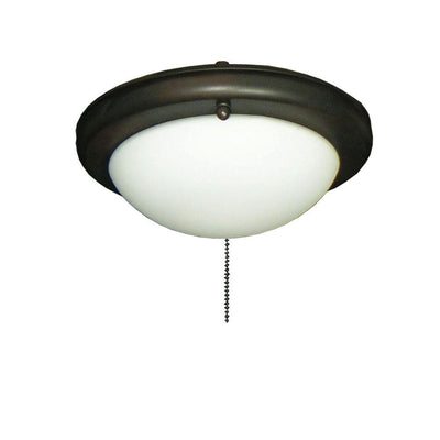 162 Low Profile Oil Rubbed Bronze Ceiling Fan Light - Super Arbor