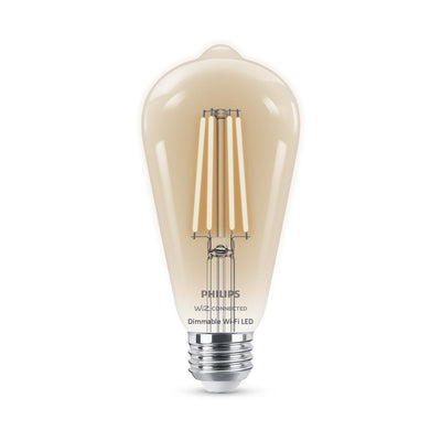 Soft White ST19 LED 40W Equivalent Dimmable Smart Wi-Fi Wiz Connected Wireless Light Bulb - Super Arbor