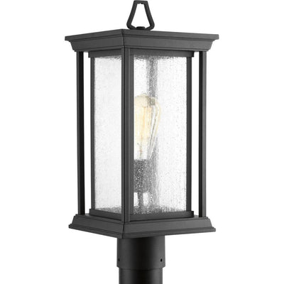 Endicott Collection 1-Light Outdoor Black Post Lamp - Super Arbor