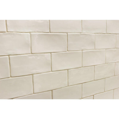 Ivy Hill Tile Catalina Vanilla 3 in. x 6 in. x 8 mm Polished Ceramic Subway Wall Tile (5.38 sq. ft./case)