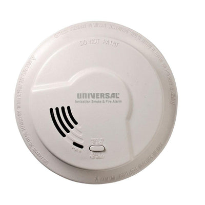 9V Battery Operated Ionization Smoke And Fire Detector - Super Arbor