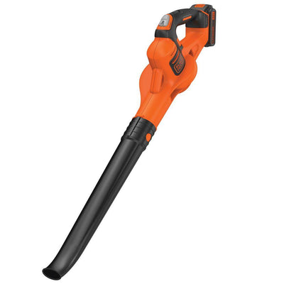 BLACK+DECKER 130 MPH 100 CFM 20V MAX Lithium-Ion Cordless Handheld Leaf Sweeper with (1) 2.0Ah Battery and Charger Included - Super Arbor