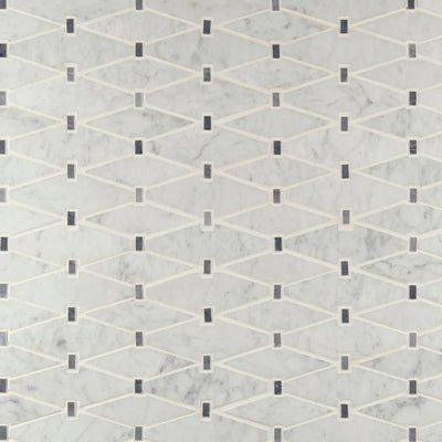 MSI Marbella Diamond 12 in. x 12 in. x 10mm Polished Marble Mesh-Mounted Mosaic Tile (10 sq. ft. / Case) - Super Arbor