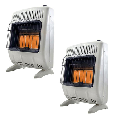 18,000 BTU Vent Free Propane Indoor Outdoor Space Heater (2-Pack) - Super Arbor