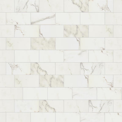 Marazzi Developed by Nature Calacatta 3 in. x 6 in. Glazed Ceramic Wall Tile (12 sq. ft. / case) - Super Arbor