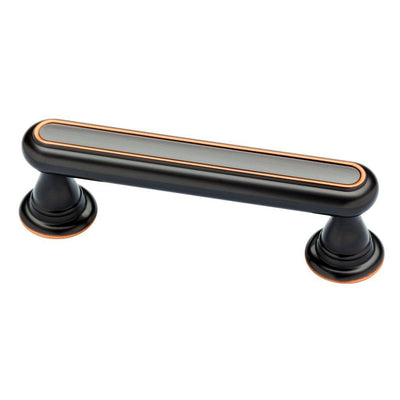 Porter 3 in. (76mm) Center-to-Center Oil Rubbed Bronze Bar Drawer Pull (2-Pack) - Super Arbor