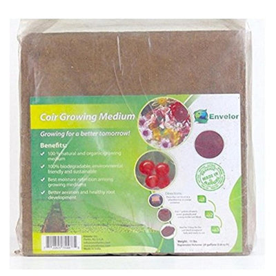 ENVELOR 10 lbs. Organic Coco Block Coir Brick Potting Soil (4-Pack) - Super Arbor