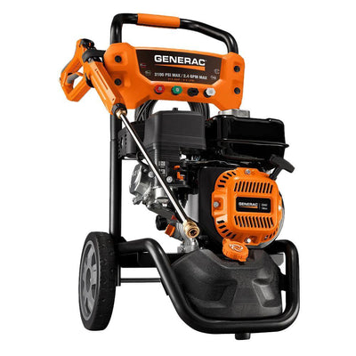Generac 3,100 PSI 2.4 GPM OHV Engine Axial Cam Pump Gas Pressure Washer with Variable PSI Gun