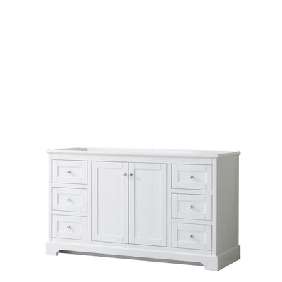 Avery 59.25 in. W x 21.75 in. D Bathroom Vanity Cabinet Only in White