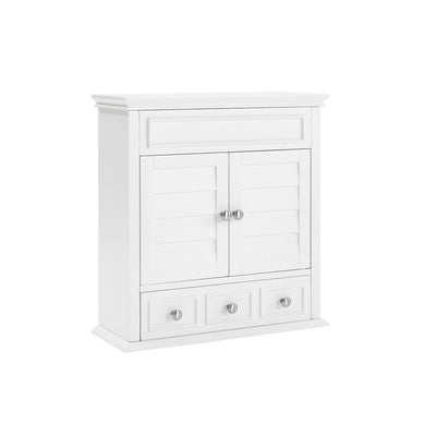 Lydia 24.25 in. W x 25.75 in. H x 9.25 in. D Surface Mount Medicine Cabinet in White - Super Arbor