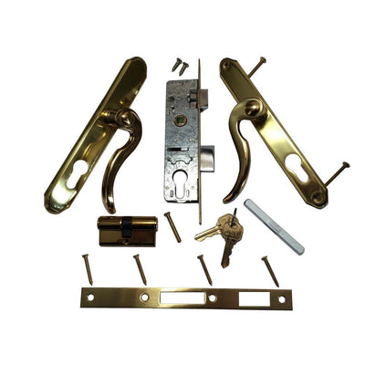 BP IL550 Slimline Double Cylinder Brass and Gold Lockset - Super Arbor