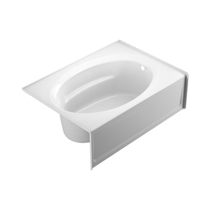 PROJECTA 60 in. x 42 in. Acrylic Right Drain Rectangular Apron Front Soaking Bathtub in White - Super Arbor