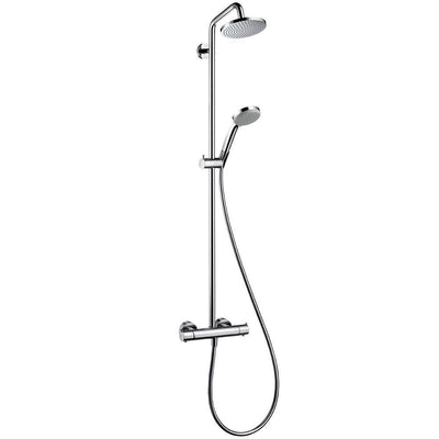 4-spray 5.375 in. Dual Shower Head and Handheld Shower Head in Chrome - Super Arbor