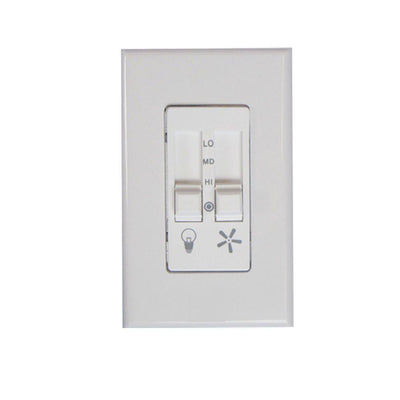3-Speed Dual Slide Performance White Fan and Light Switch - Super Arbor