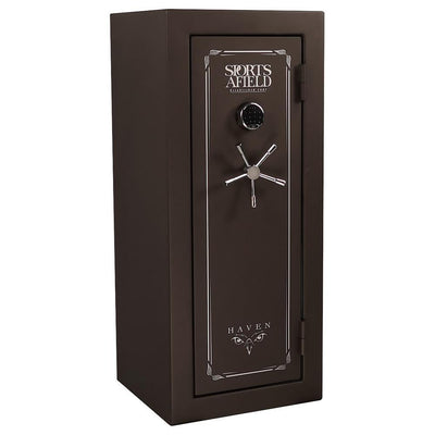 Haven Series 24-Gun Fire/Waterproof Elock Gun Safe, Dark Earth Matte - Super Arbor