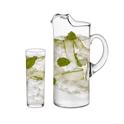 Modern Bar 7-Piece Clear Boozy Brunch Glass Entertainment Set - Super Arbor