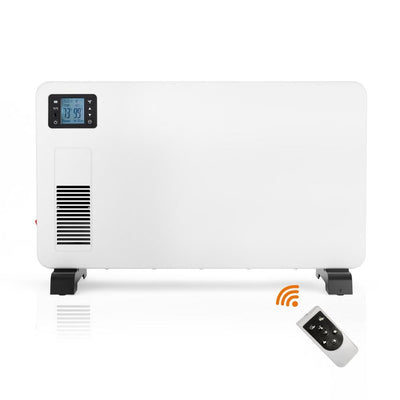 8 in. 1500-Watt Convector Heater Remote Control Wall Mounting Baseboard Heater - Super Arbor