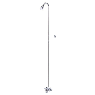 Add-A-Shower 2-Handle Tub and Shower Faucet with Soap Dish Body in Chrome - Super Arbor