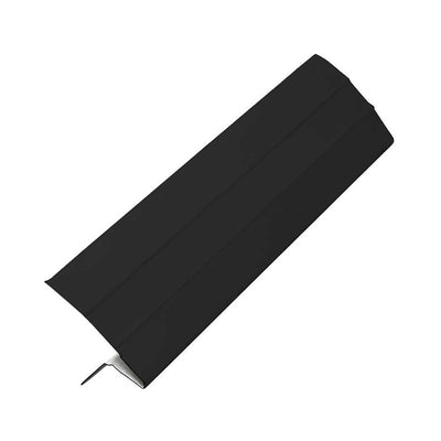 2-5/8 in. x 1-1/2 in. x 10 ft. Aluminum Eave Drip Flashing in Black