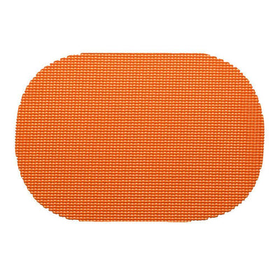 Fishnet Oval Placemat in Spice Orange (Set of 12) - Super Arbor